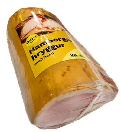 Ódýrt hamborgarhryggur með beini