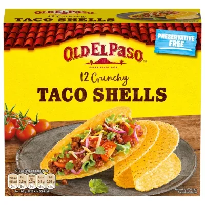 OEP Taco Shells 18x156g