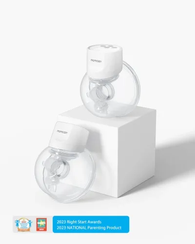 S12 Pro Handfrjáls brjóstapumpa - Momcozy S12 Pro Wearable Breast Pump White Double Packs