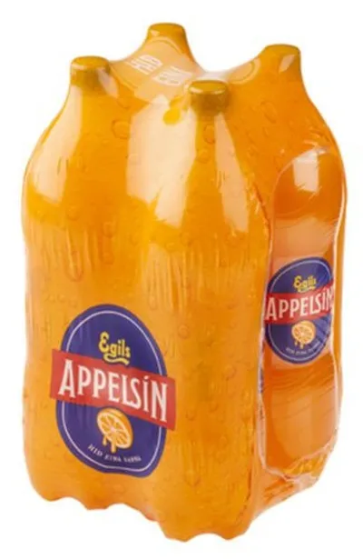 Appelsín plast 4x2ltr