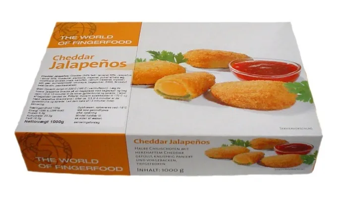 Cheddar jalapenos 1kg 25-30stk