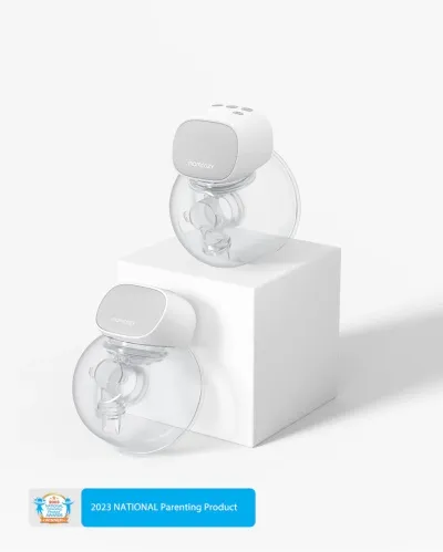 S9 Pro Handfrjáls brjóstapumpa - Momcozy S9 Pro Wearable Breast Pump Grey Double Packs