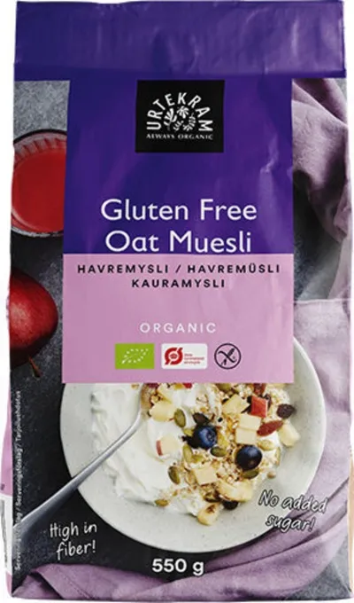 Urtekram lífrænt haframúslí Glútenlaust