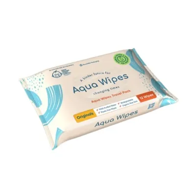Aqua Wipes - Blautþurrkur / Travel Pack