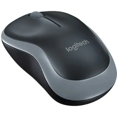 Logitech M185 (1000dpi) Compact þriggja takka þráðlaus mús (svört/grá)