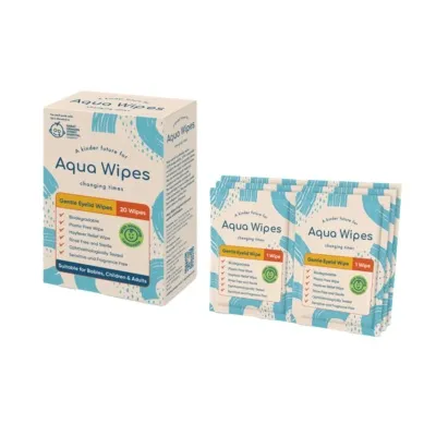 Aqua Wipes - Blautþurrkur Fyrir Augu