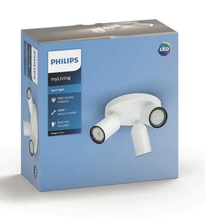 Pongee Plate Spiral 3f. Hvítur