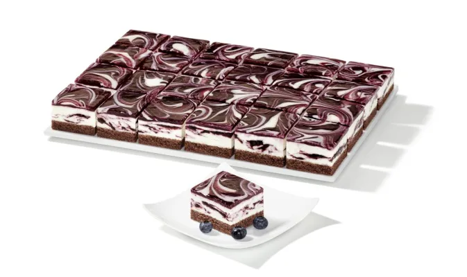 Skyrkaka með bláberjum 24 bitar x 50 gr. 1,2 kg. Erlenbacher