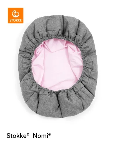 Stokke® NOMI® Newborn Set, ungbarnasæti - White með Grey/Pink áklæði