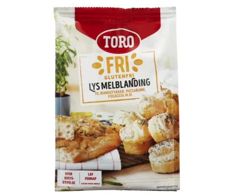 Toro Brauðmix ljóst Glútenfrítt 362gr duft (5)