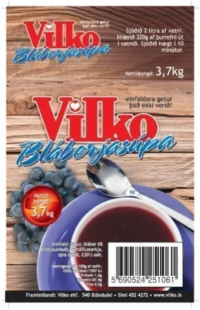 Vilko bláberjasúpa  3,7kg