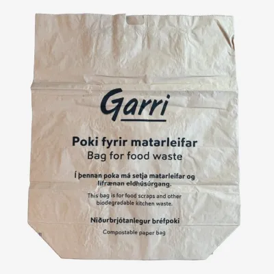 Bréfpoki f/lífrænt sorp 125L 75x25x100 cm 50stk
