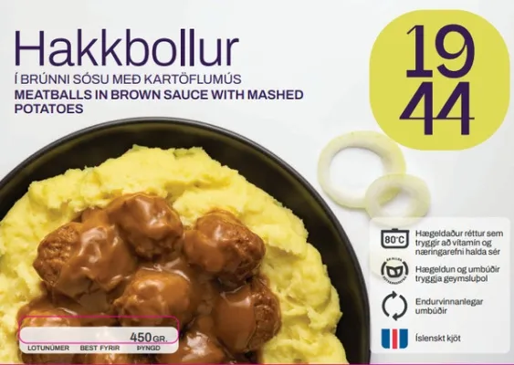 1944 Hakkbollur í brúnni sósu