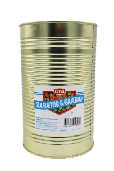 ORA Gulrætur og grænar baunir 4,5kg