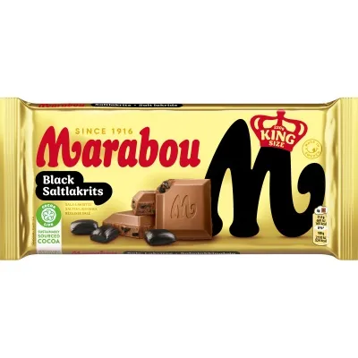 Marabou Black Saltlakrits