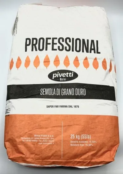 Semolina hveiti Grano Duro grófmalað 25kg