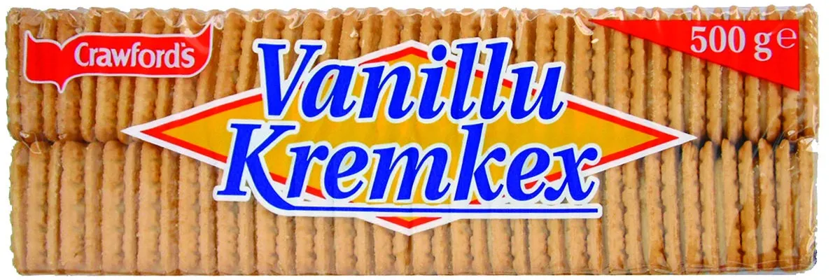 Crawfords vanillu kremkex 24x500g