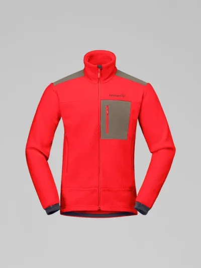 Norröna trollveggen warm3 Jacket M’s Flame Scarlet