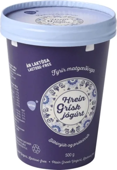 Arna Grískt jógúrt hreint 500 gr