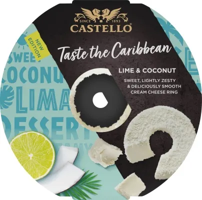 Castello Rjómaostur Taste Caribbean Lime og Kókos 10x125g