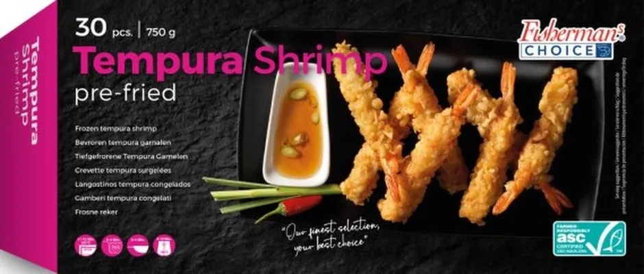 Tempura rækjur 30stk 750g