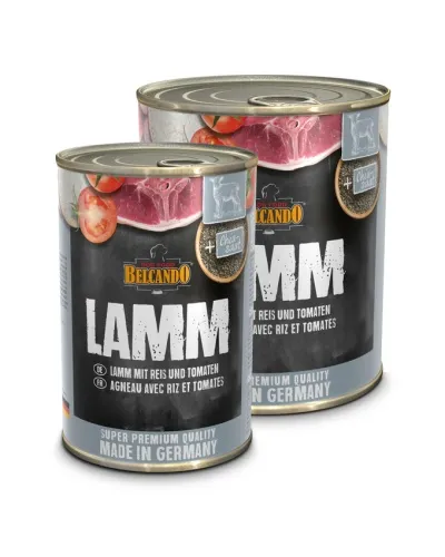 Belcando Super Premium blautfóður í dósum 400 gr. - Belcando Lamb & Rice 400g dós