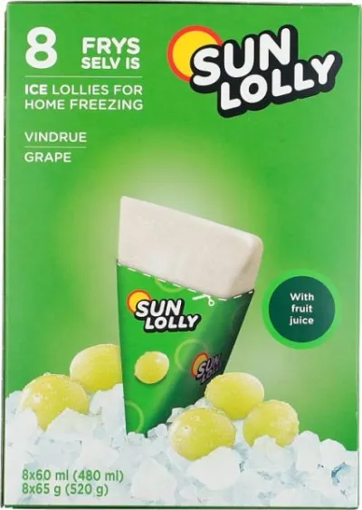 Sun Lolly Vínberja 8x60ml