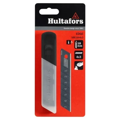 Dúkahnífablöð 18mm Hert 12stk SBE18