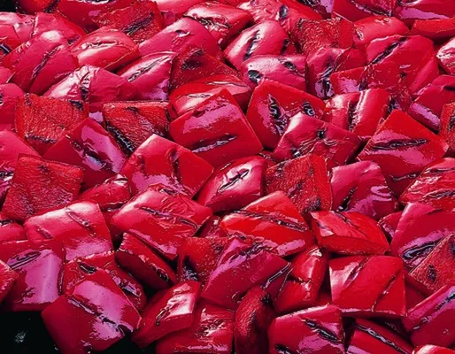 Paprika grilluð rauð teningar 10kg