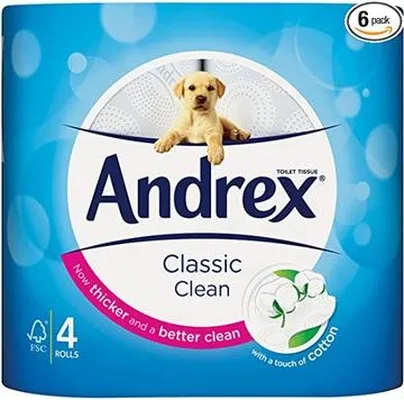 Andrex 4rl wc Hvítur (6)