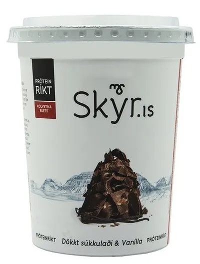 MS Ísey skyr dökkt súkkulaði og vanilla lágkolvetna 6x500g