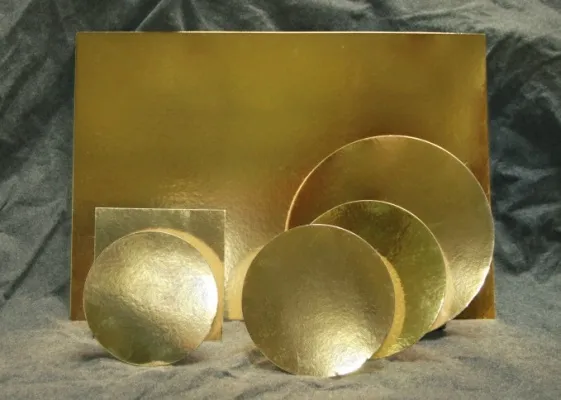 Aro kökubakkar gull hringlaga 22 cm 50 stk.