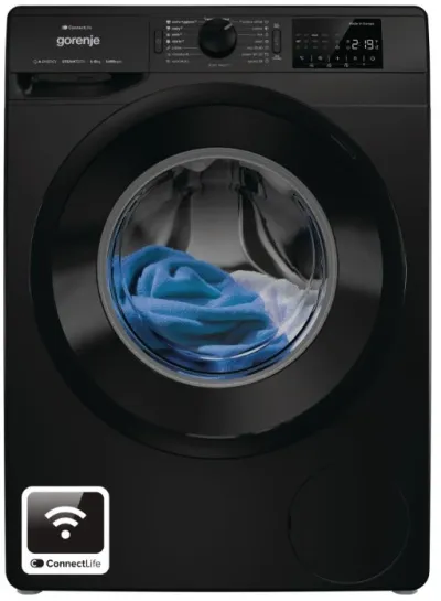 Gorenje þvottavél svört 8 kg - 1400 snúninga