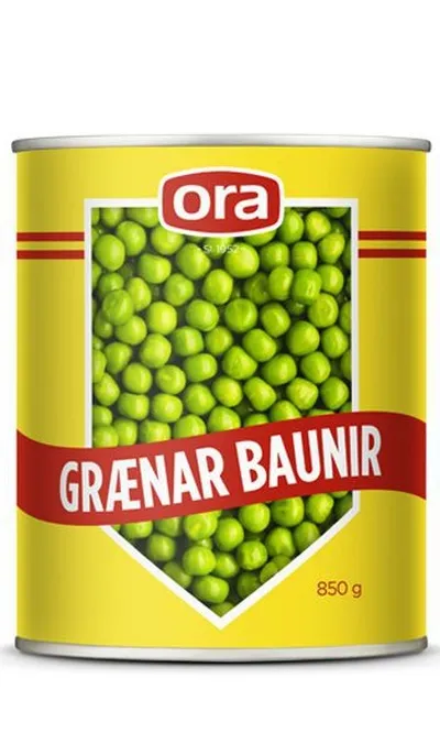 Grænar baunir 1/1 dós 12stk/ks