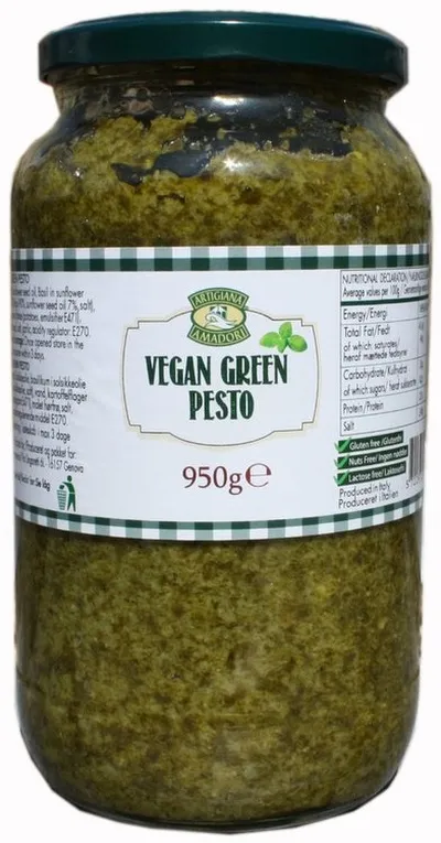Pesto grænt hnetulaust Vegan 950g