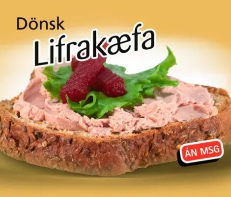 Lifrakæfa dönsk 190g/stk