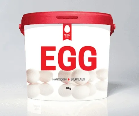 Soðin egg skurnlaus 8kg
