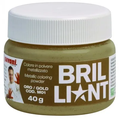 Gull duft alkóhóluppleysanlegt matarlitur 40g