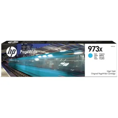 HP 973X (Prentar: 7,000 síður) XL Original PageWide Cartridge (blátt)