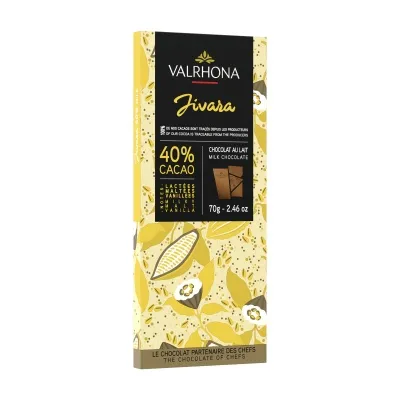 Valrhona Bar Jivara 40% 70g (12stk/ks)
