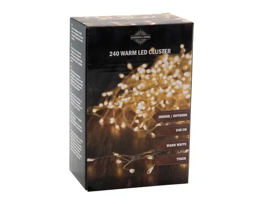 Hit Ljósasería 2,4m LED 240ljósa warm