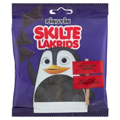 Pingvin Skilte Lakrids