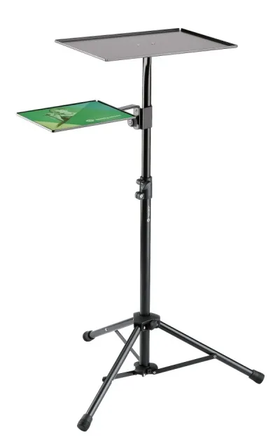 K&M Fartölvu standur með hillu