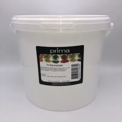 Hvítlaukspipar 9kg fata