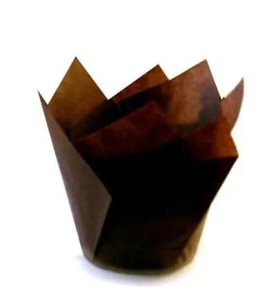 Muffinsform „Tulip“ 160x50mm brún 2000stk/ks