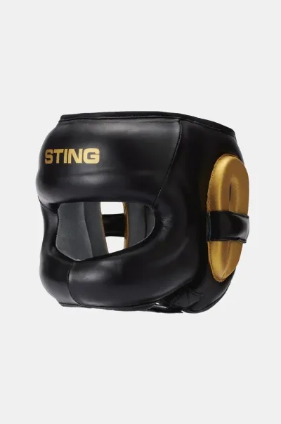 Sting Evolution höfuðhlíf svört/gull - XL