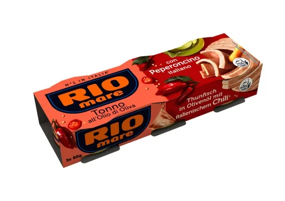 Rio Mare Tuna in Olive Oil with Chilli Pepper 3pack