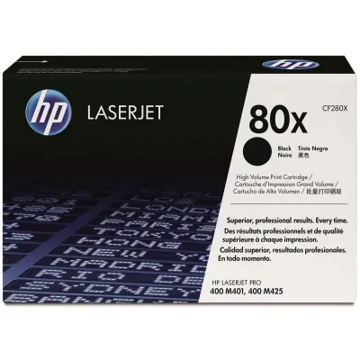 HP 80X (prentar:  6,900 síður) XL svart dufthylki