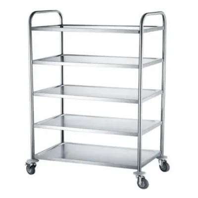 HENDI Handvagn stál 5 hillur 905x585x(h)1545