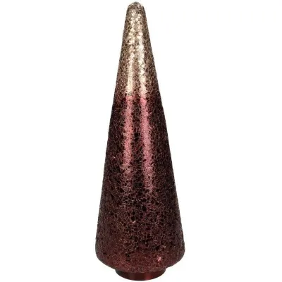 Kersten Jólatré gler 12x12x34cm burgundy